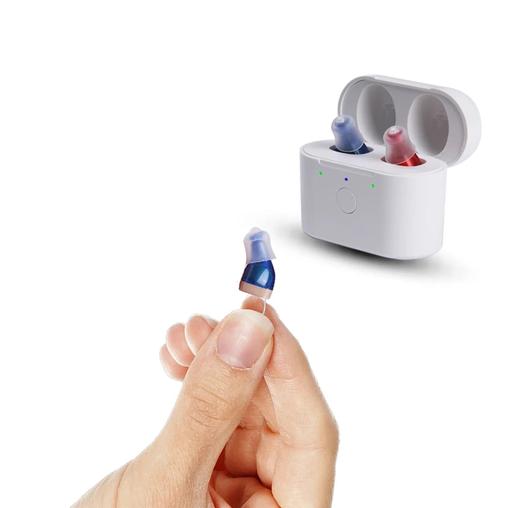 Invisible Rechargeable Sound Amplifier C400 Best Hearing Aids for Deafness Elderly Adjustable Micro Hearing Aid