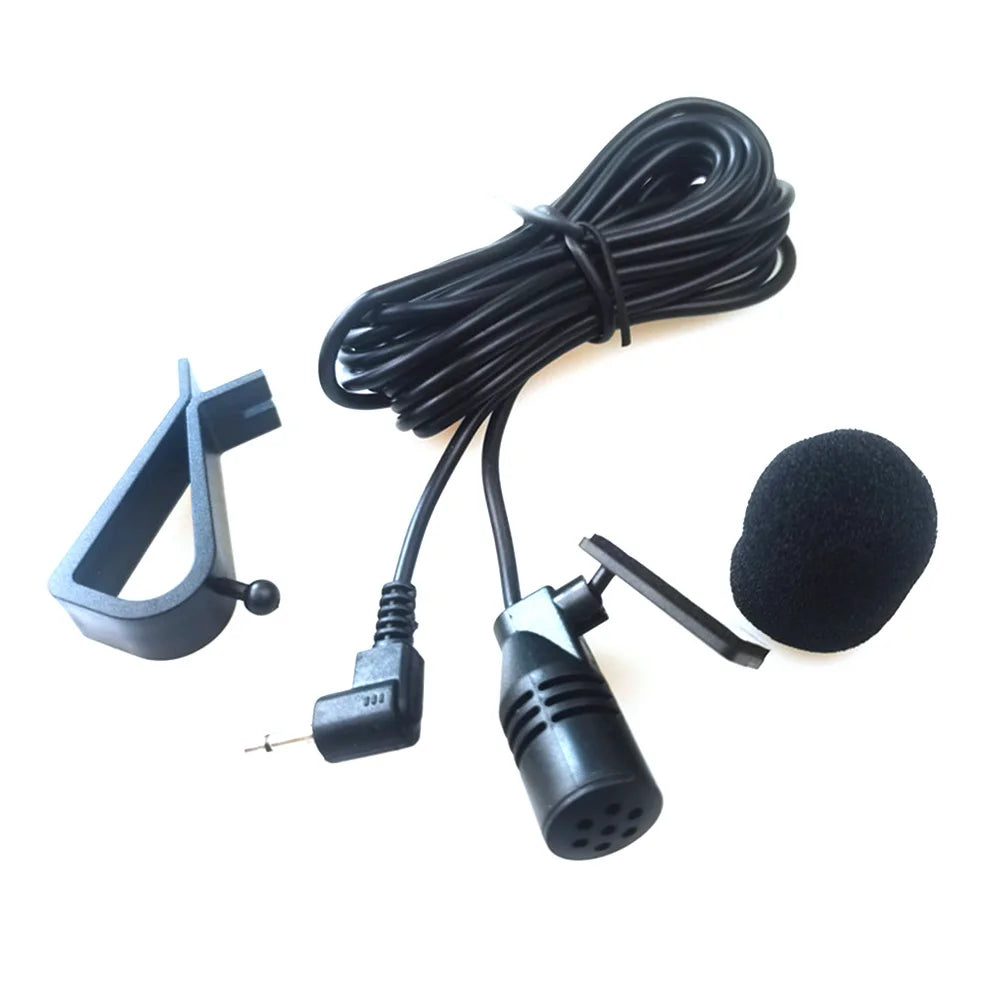 3.5mm Clip Jack Plug Mic Car Audio Microphone Stereo Mini Wired External Microphone For Auto DVD Radio 3m Long Professionals