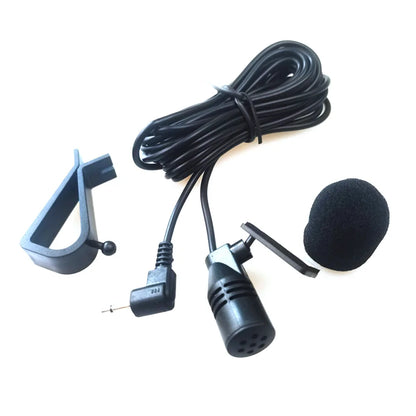 3.5mm Clip Jack Plug Mic Car Audio Microphone Stereo Mini Wired External Microphone For Auto DVD Radio 3m Long Professionals