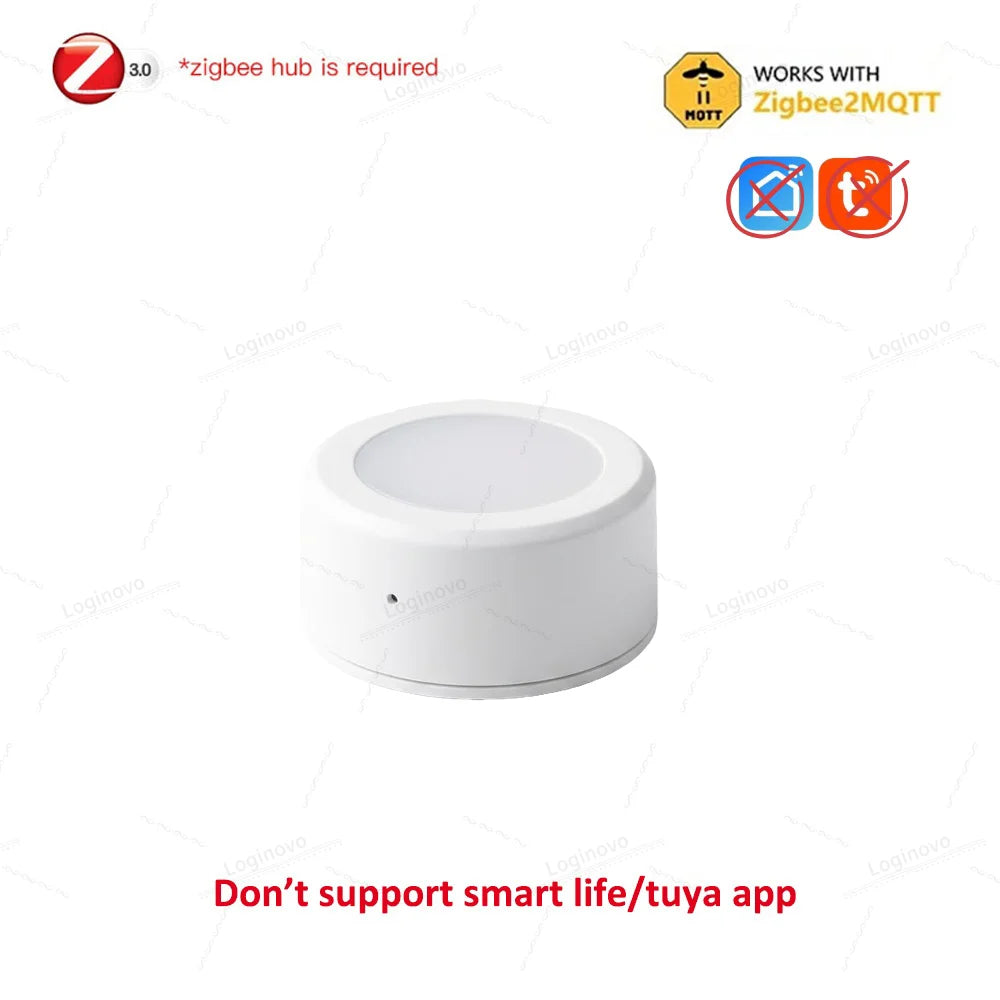ZigBee Light Sensor Illumination Brightness Detector Illuminance LUX Tracking Home Automation With Smart Life TUYA Z2M Linkage