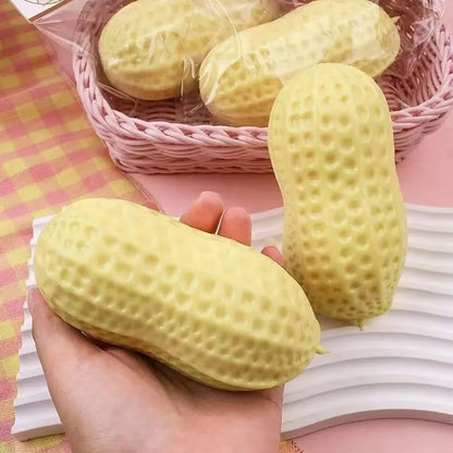Peanut Stress Ball Squeeze Ball Squishy Toy Buttery-Soft Feel Fidget Toy ASMR Sensory Anti Stress Relief Toy for Adults