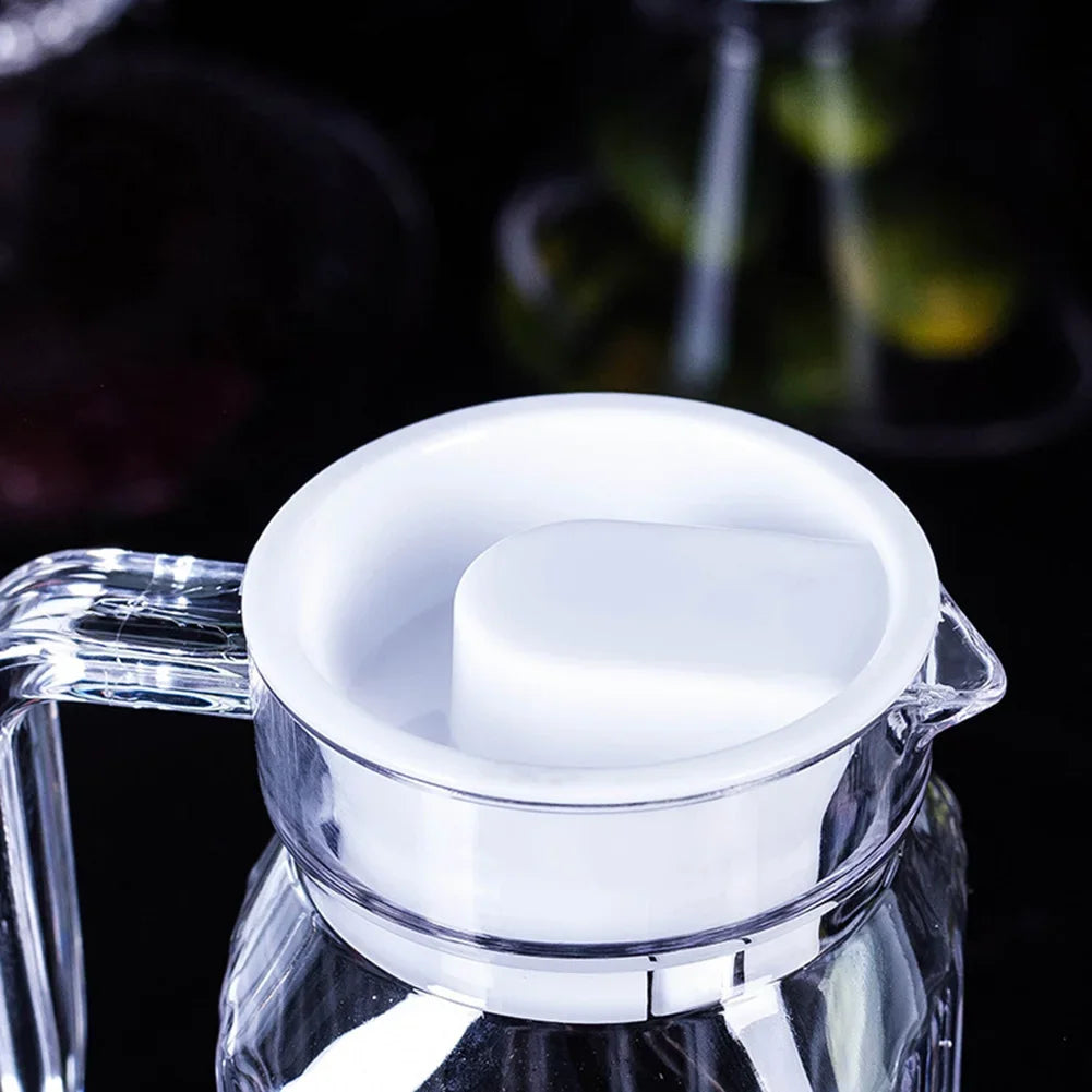 1.1L Transparent Plastic Water Juice Jug Pitcher, for Storing Fresh Drinks in Kitchen Fridge, Drink Storage Pot