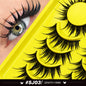Lasvirey Cat Eye Lashes Manga Lashes Styles 3D Faux Mink Lashes Soft Cross Wispy Natural Winged End Eye Elongated Eyelash Makeup