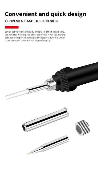 EU/US Solder Solder Iron Repair Soldering 220V/110V Electric Tool 60W Nib Heating Adjustable Welding Tin Temperature/Solder wire