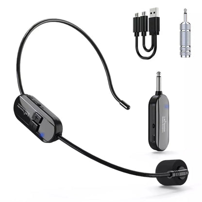 Wireless Headset Microphone Kit 2.4G with Transmitter And Receiver for Voice Amplifier Speaker Suitable for Teaching Stage Guide