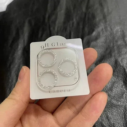 Błyszczące etui ochronne z diamentami na aparat iPhone 15 14 13 12 11 16 Pro Max Mini Plus 16Pro 15Pro 16Promax
