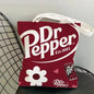 Classic Red Drink D-Dr P-PePper Storage Bags Canvas Double-Sided Print Fashion Shoulder Tote Shopping Bag Gift Eco Handbags