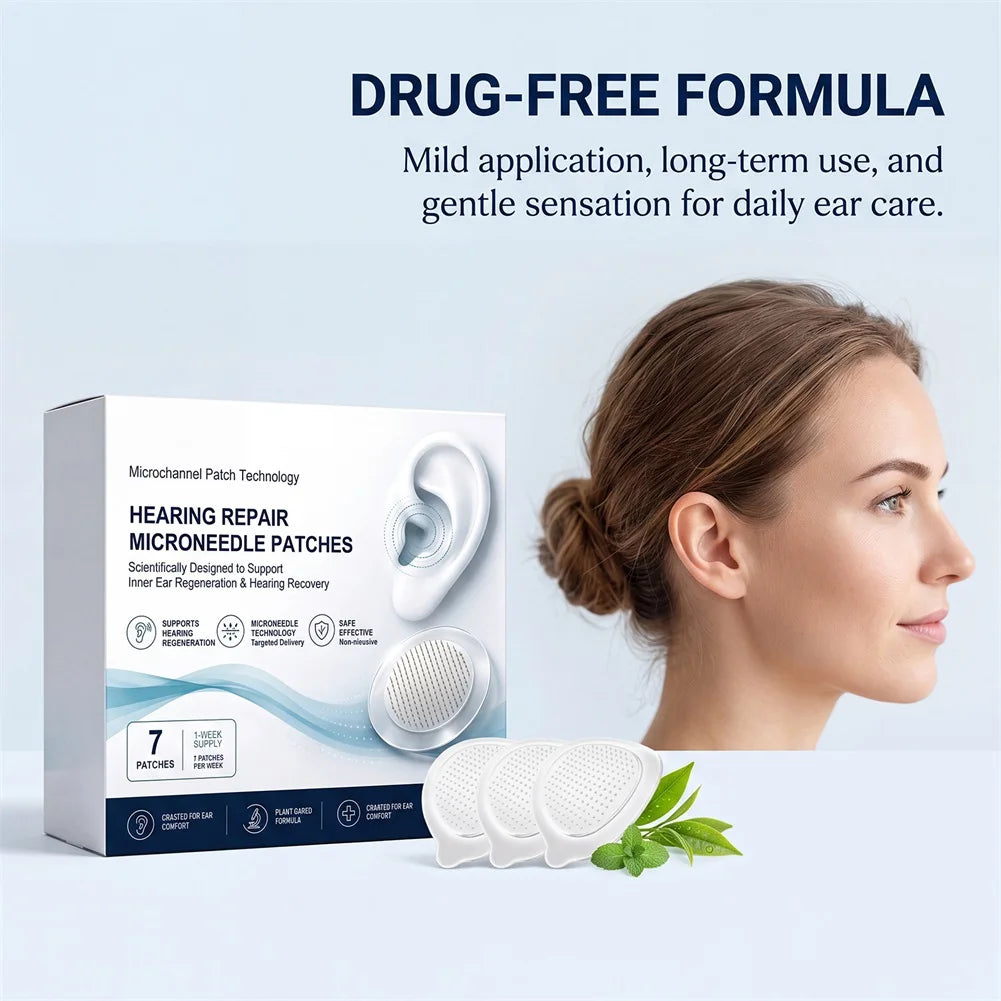 Tinnitus Relief Ear Patch Natural Herbal Formulas For Safe Ear Relief Reduces Ringing And Discomfort For Daily Ear Care Routine