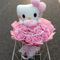 Anime Hello Kitty Cartoon Plush Bouquet Rose Flowers  Soft Plush Doll Home Wedding Decoration Christmas Valentine's Day Gift