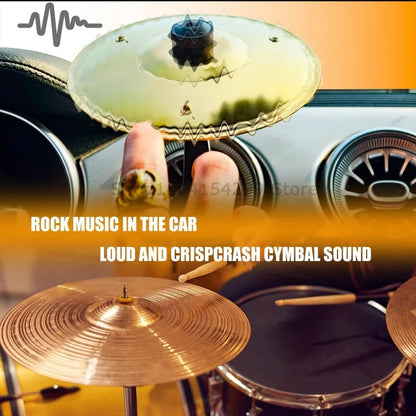 Universal Mini Drums Colliding With Cymbals Vent Decoration For Car Rugged Automotive Interior Accessories Crash Proof Design