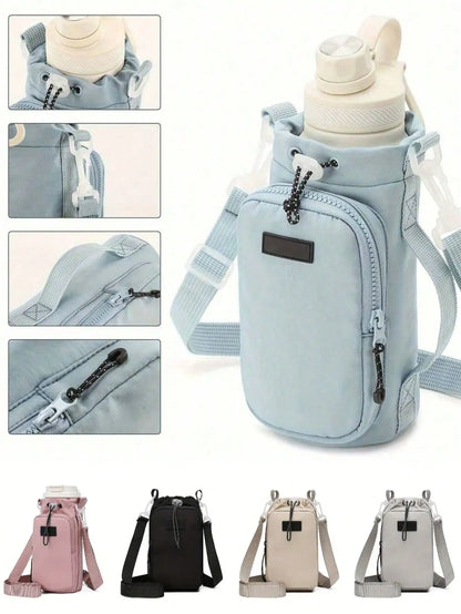 Multifunctional Outdoor Travel Water Bottle Cup Bag Lightweight Sports Crossbody Bag Cycling Backpack Single Shoulder Phone Bag