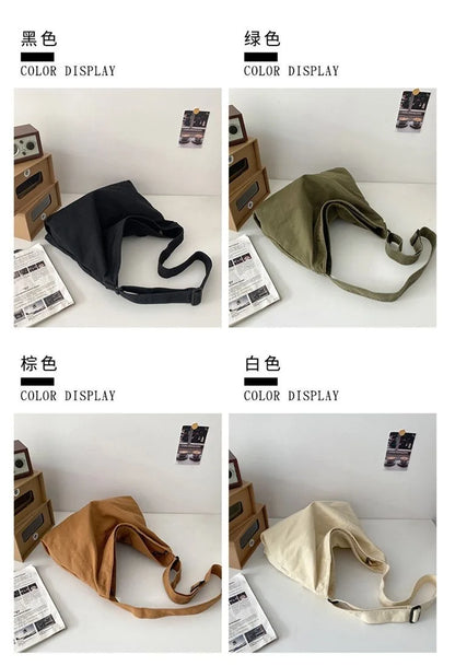 Women's Shoulder Bag Large Capacity Crossbody Bag for Woman 2025 New in Cotton Fashion Korean Female Student School Bag Handbag