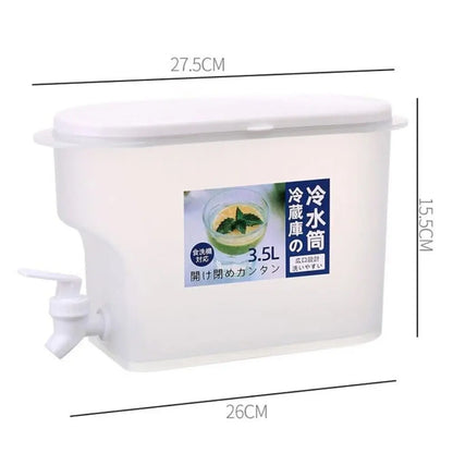 New Plastic Cold Water Jug 3.5L With Tap Drink Water Kettle Cold Water Container Fruit Teapot Refrigerator
