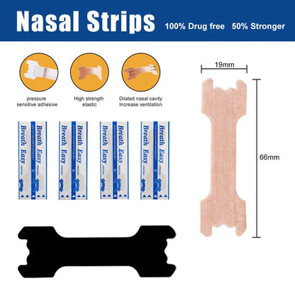 10/50/100/200PCS Nose Strips Extra Strength Nasal Strips for Adults Better Sleep Non-Invasive Anti Snoring Breathing Nose Patch