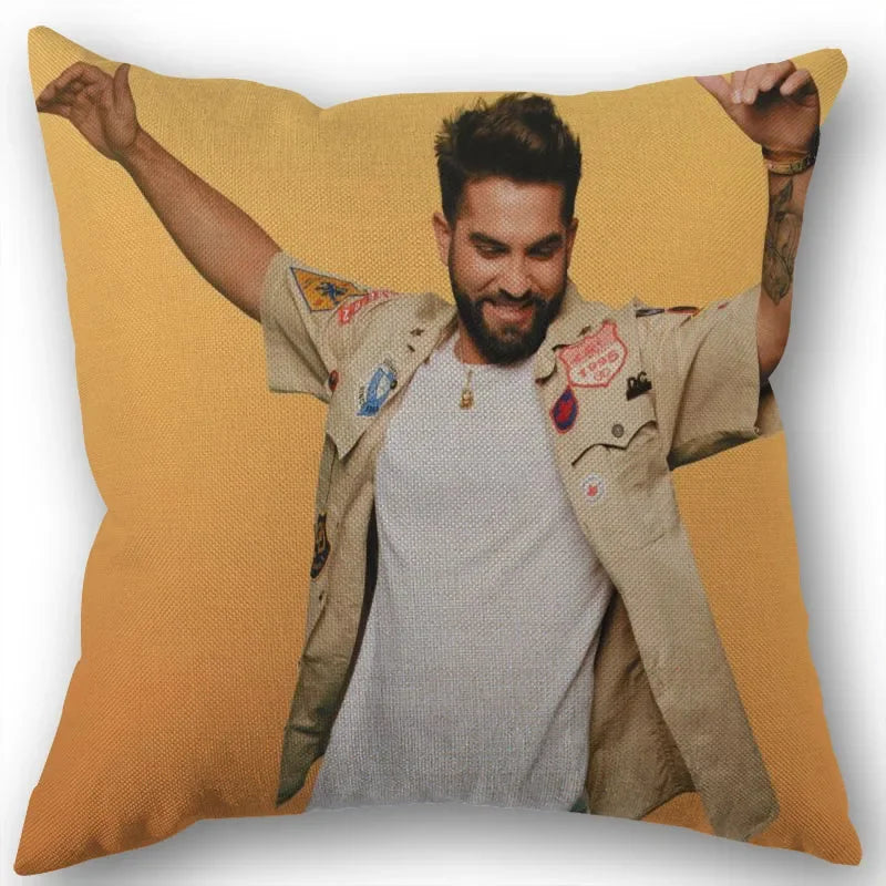 Custom Kendji Girac Pillowcase Home Textile Cotton Pillow Covers Wedding Decorative Pillow Cover Square 45x45CM1210