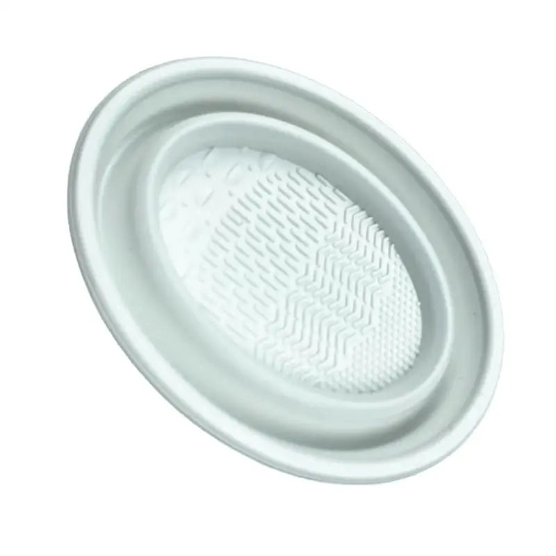 Folding Powder Puff Cleaning Bowl Eyeshadow Brushes Wash Clean Mat Beauty Tools Scrubber Box Soft Silicone Makeup Brush Cleaner