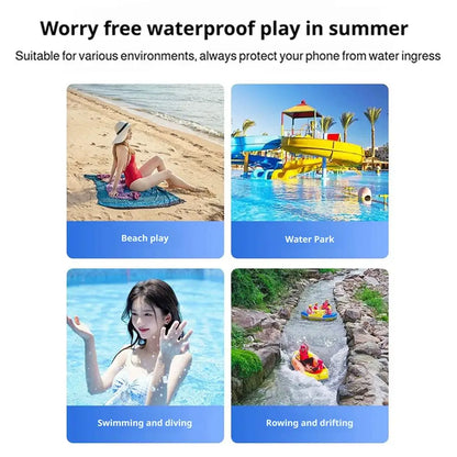 Swimming Waterproof Waist Bag Pack PVC Triple Sealed Beach Phone Case Outdoor Water Parties Watersports Drifting Diving Dry Bag