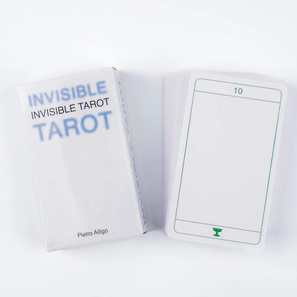 Invisible Tarot 78 Blank Cards Create Your Own Tarot Deck 10.3*6cm English Visions Divination Edition Deck Board Playing Games