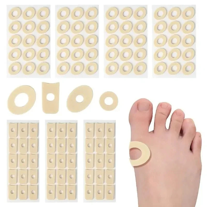 Sleeve Pads Pedicure Tools Latex Toe Pads Callus Cushions Pads Bunion Protector Foot Corn Bunion Pads Foot Anti-wear Sticker