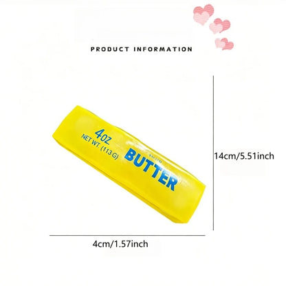 New Squishy Simulated Butter Squeeze Toy Soft Stress Relief Slow Rising Sensory Fidget for Anxiety ADHD Autism Gift for Adults