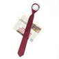 New Unisex Solid Necktie Zipper Tie 6cm Casual for Man Women Gravatas Skinny Slim Mens Party Wedding Shirt Accessories Corbatas