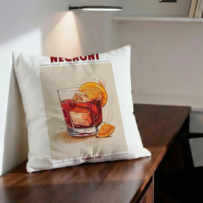 Negroni Cocktail Cushion Cover Soft Reversible & Durable Pillow Cover – Multi-Scene Use for Home & Car Daily Comfort