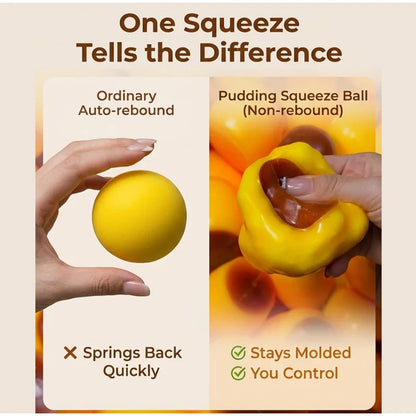 Cute And Soft Caramel Pudding Stress Ball Homemade Diy Handmade Squeeze Ball Toy Stress Relieving And Ventilating Toy Home Decor