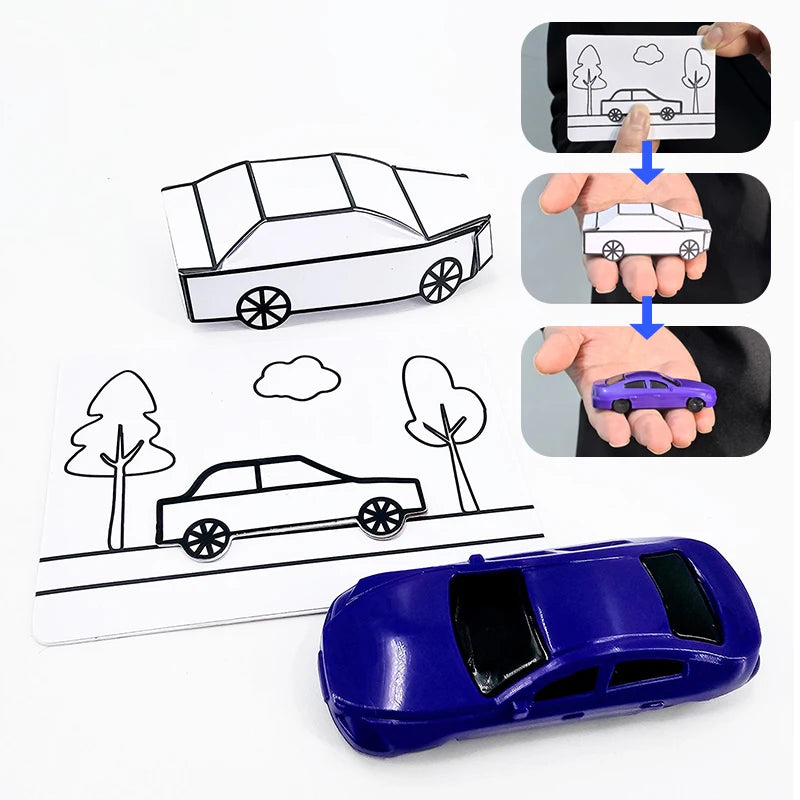 Magic Tricks Toy Street Magic Show Magic Props Appearing Car By Hyde Ren Magic Tricks Funny Card To Paper Car Illusion Box