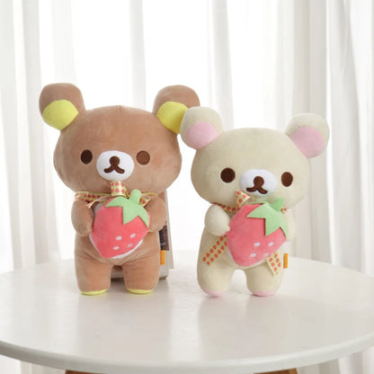 Anime Rilakkuma Cartoon Plush Doll Soft bear Toys Kawaii Room Decor Teddy Bear Plushies Cute Couple Bear Xmas Gifts For Girls