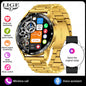 LIGE Full Touch Smartwatch Outdoor Military Smart Watch 1.38" HD Screen Bluetooth Call IP68 Waterproof Sport Fitness Watches Men