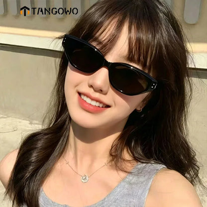 TANGOWO Prescription Women`s Sunglasses-5 Woman Resting Lenses Men Sunglasses Cat Eye Reading Glasses-2 Magnifier Lunette Myopia