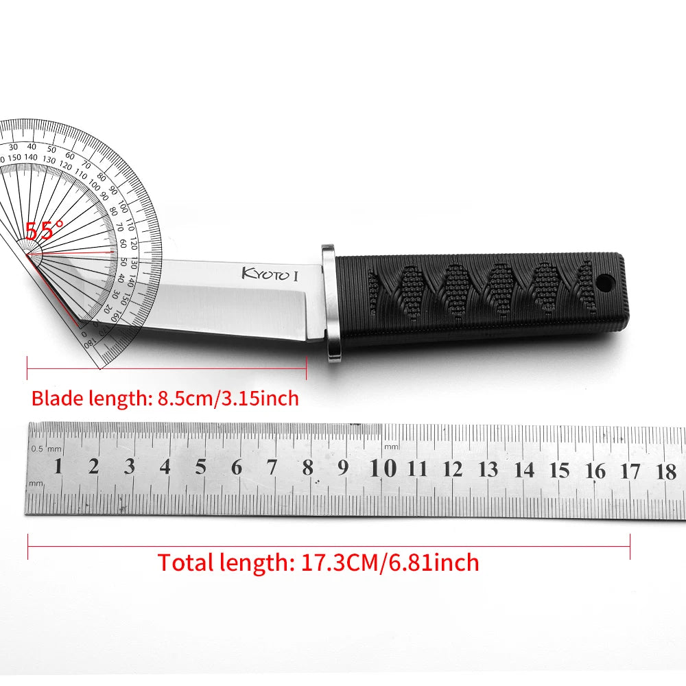 Portable storage outdoor knife with exquisite sheath protection camping picnic short distance travel multifunctional tool small