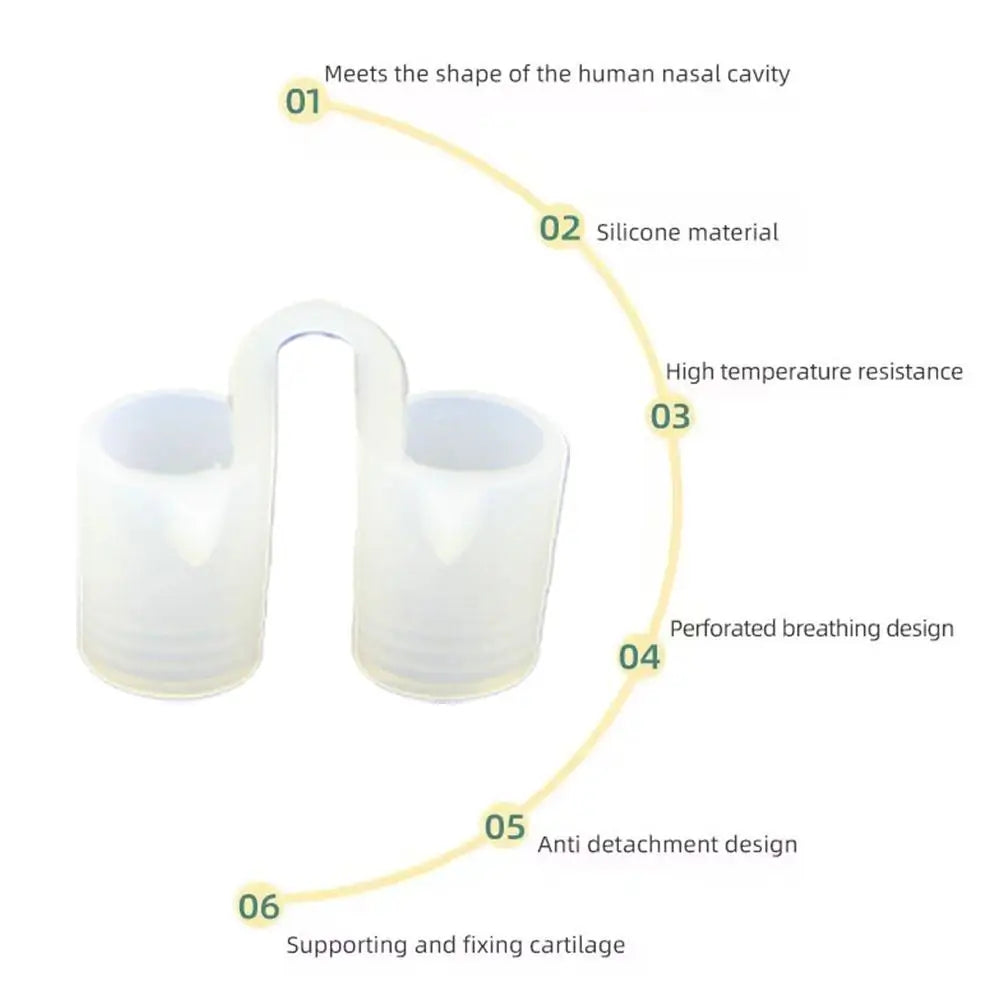 Soft Silicone Anti Snoring Nose Clip Gentle Nasal Opening Increase Airflow Reduce Snoring Easy Wear Improve Sleep Quality