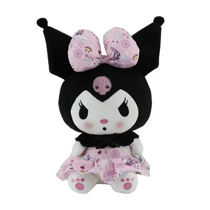 2026 New Sanrio Strawberry Kuromi & My Melody Plush Pillow, Soft Fluffy Stuffed Doll, Cute Bedroom Decor Surprise Gift for Girls