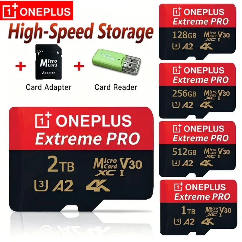Oneplus Original Class 10 128GB Micro TF/SD Card High Speed Memory Stable Performance for Phones Digital Camera Laptop PC MP3
