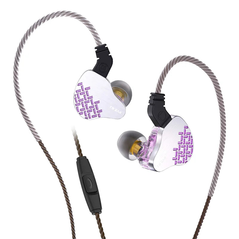 KBEAR Rosefinch 3.5mm/Typec 10mm DD In Ear Monitor HiFi Dynamic Headphones OFC Wired Earphones Music Headset KS1 Lark Headset