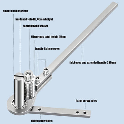 1-4.5mm Manual Metal Bender Small Manual Steel Plate Bender Metalworking Bending Device Steel Plate Bending Tool For Iron Wire