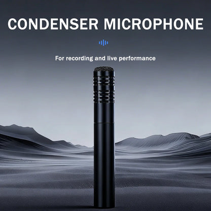 High-quality metal condenser microphone, durable and drop-resistant, suitable for live streaming, karaoke, and recording, univer