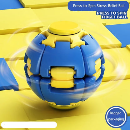 New Fingertip Rotating Ball 3D Printing Stress Relieving Ball Pressing Rotating Fingertip Gyroscope Puzzle Portable Fun Toy