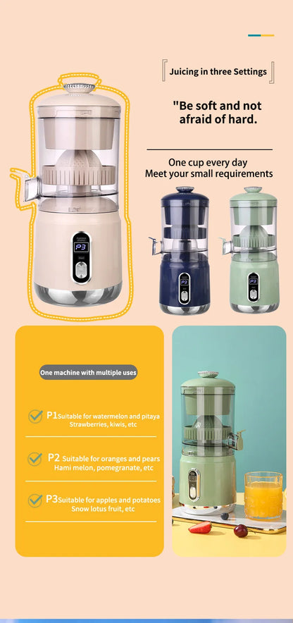 Portable Multifunctional Electric Orange Juice Maker Slag Juice Separation Small Home Appliance New Juicer Machine for Fresh Squ