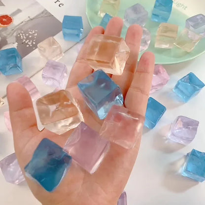 30-50pcs Squishy Ice Cube Fidget Stress Relief Squeeze Toy Adult Kids Birthday Party Favors Classroom Prizes Antiestrés Juguetes