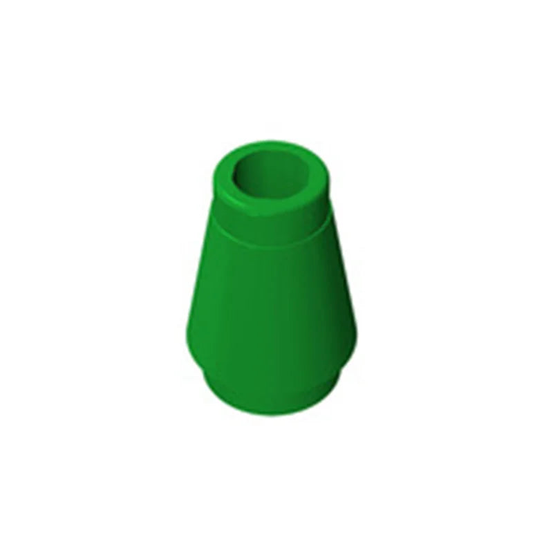 10PCS 59900 4589 1x1 Cone Block Moc Building Loose Parts Compatible with Brick DIY Children's Toy Assembly Gift