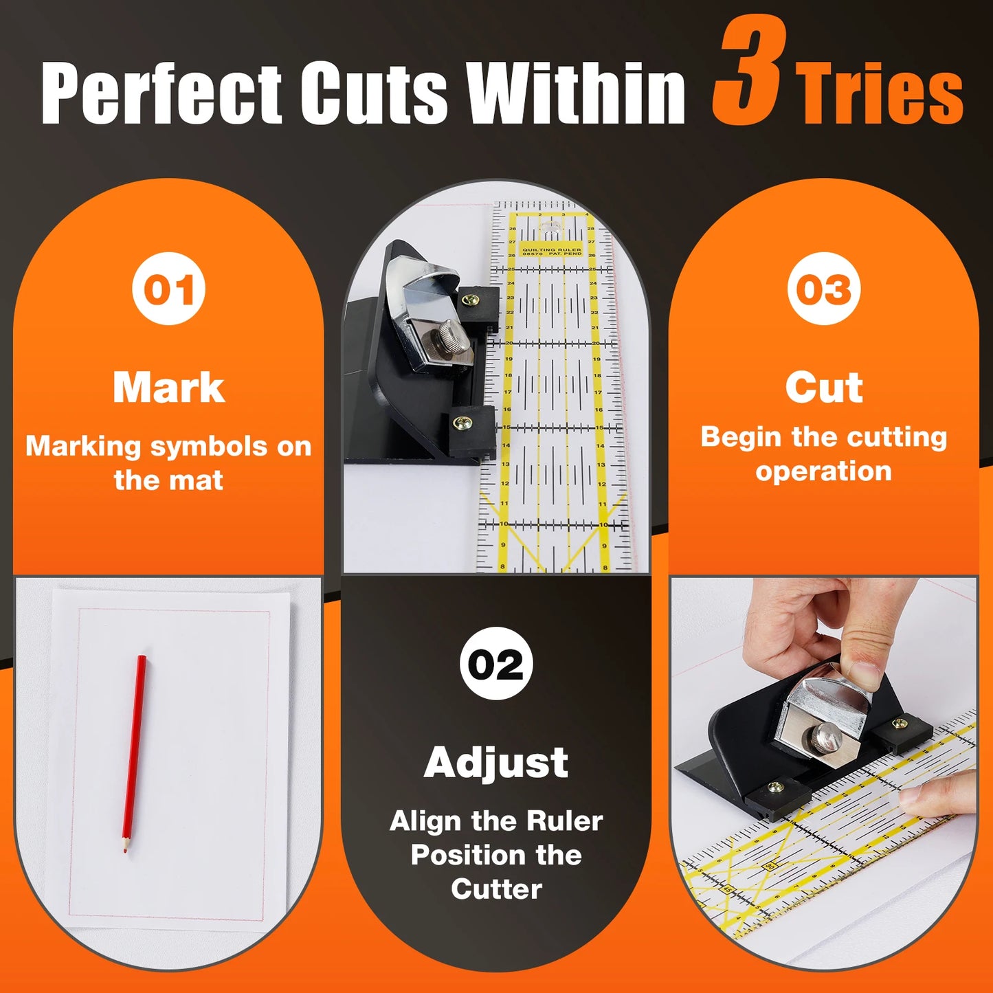 Retractable Mat Cutter 45° Bevel Blade Mat Board Cutting Adjustable Blade Depth Mat Cutting Tool for Framing Pictures Foam Board