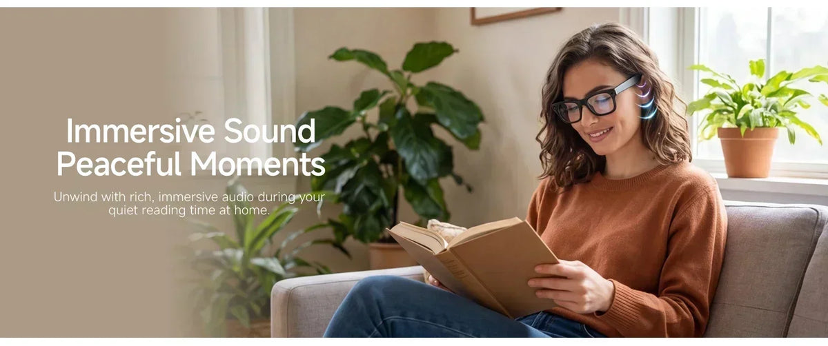 2026 New AI Smart Glasses 8MP HD Camera AI Translator Surround Sound Audio Smart Assistant 2000mAh Charging Case Smart Eyewear