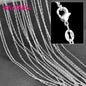 Authentic 5PCS Solid 925 Sterling Silver Jewelry Chains Necklace with Lobster Clasps fit Men Women Pendant 18 Designs 16-30 Inch