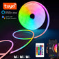 Taśma LED Neon RGB 1/2/3/5M IP65 Wodoodporna Samoprzylepna Taśma USB Neon Tuya Sterowanie Pilotem Elastyczna Wstęga do Oświetlenia Wystroju Domu