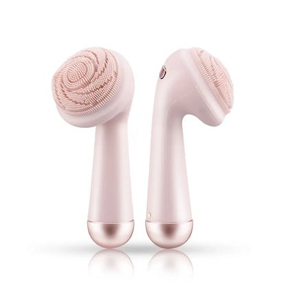Electric Facial Brush Silicone Vibration Cleaner Waterproof Skin Care Machine Rechargeable Beauty Tool