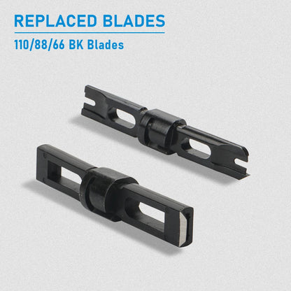 Punch Down Tool 66/88/110 Type Multi-function Network Cable Tool with Two Blades Telephone Impact Terminal Insertion Tools