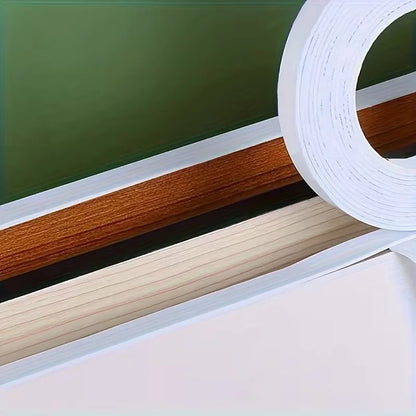 1PC 3/5m Beautiful Border White Sticke Rwood Grain Edge Banding Cover Up, Repair Wall, Furniture, Edge Decoration Sticker