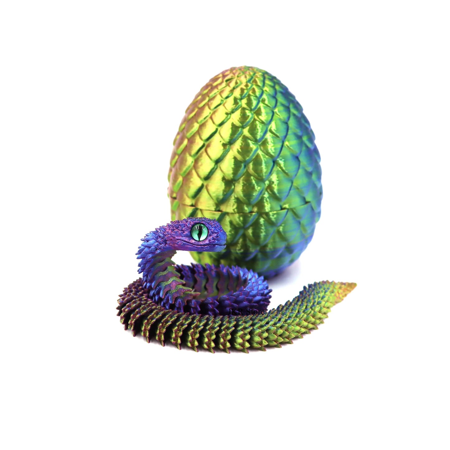 Hot 3D Printing Snake Eggs Home Decoration Creative Pressure-reducing Snake Molds Home Decor Items Moving Rotating Anime Figures